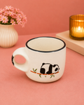 Handmade Ceramic Panda Coffee Mug for Tea & Coffee | Cute Panda Design Ceramic Cup | Premium Quality Aesthetic Mug for Home, Office & Café